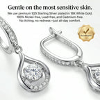 🔥 LAST DAY 90% OFF: 1-Carat "Dancing" Moissanite Earrings – The Pure S925 Comfort & Sparkle You Deserve 💖