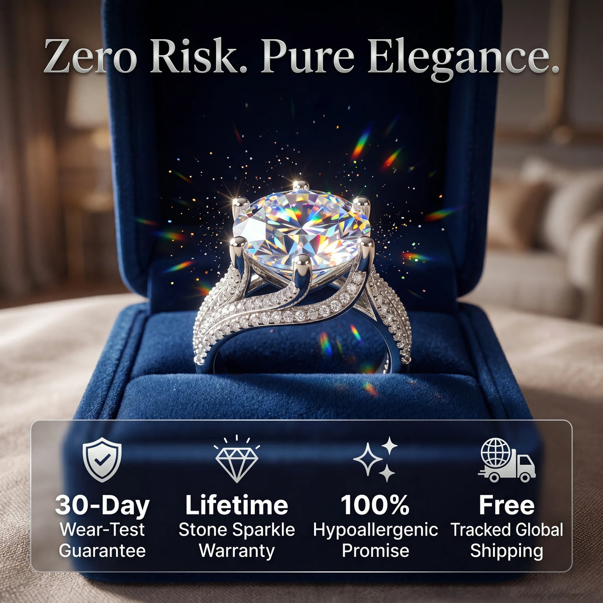 🔥 LAST DAY 90% OFF:  The 1-5 Carat Infinity Twist Moissanite Ring | Fearless Everyday Luxury